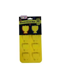 Silicone Mold - Menorah (Small)