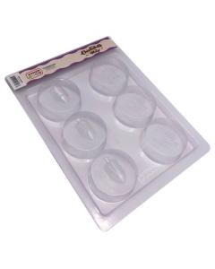 Chanukah Chocolate Mold - Thick Round Dreidels / Menorahs