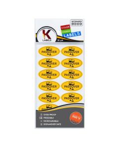 Kosher Labels 18pk. - Passover / English