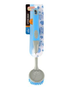Long-Handle Kitchen Brush - Blue