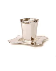 Silver Plated Kiddush Cup Set