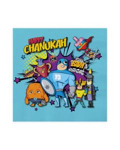 Chanukah Napkins - Superheroes
