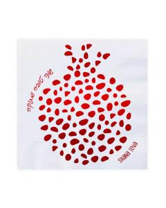 New Year Napkins - Pomegranate