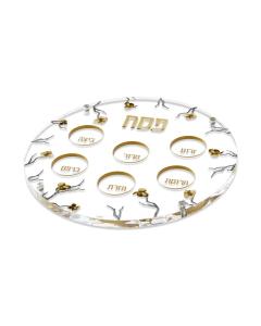 Golden Branch Seder Plate