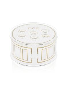 Woven Leather Tiered Kearah - Gold