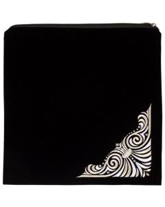 Black Velvet Tallis Bag with Simgle Corner Design