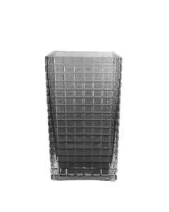 Glass Vase Square Design - Black