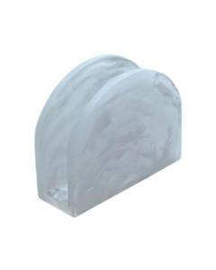 Resin White Swirl Napkin Holder