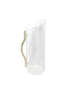 Lucite Pitcher with Gold Handle