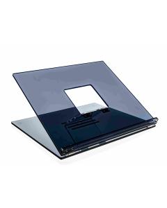 Large Blue and Clear Lucite Shender