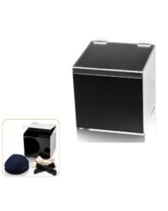 LUXE Kippa Box with Hinged Lid - Thicker Lucite