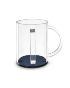 Clear Lucite Washing Cup with Clear Handles