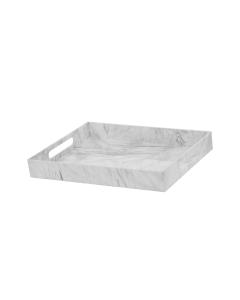 Lucite Tray with Marble Design