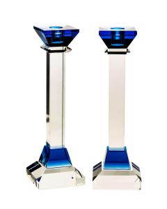 Crystal Candle Sticks Blue