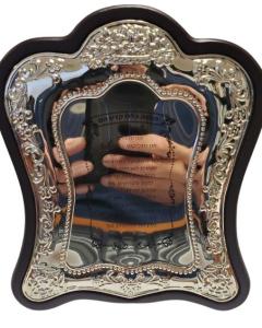 Wood & Silver Plated Chanukah Blessing