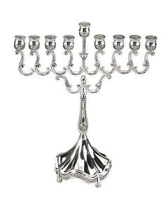 Traditional Silver Plated Menorah - Medium