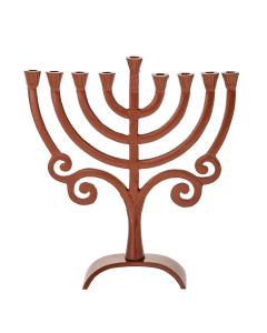Brown Metal Menorah