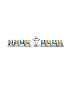 Painted Metal "South Beach" Menorah