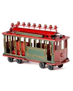 Metal "Trolley" Menorah