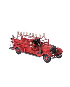Metal "Old Time Fire Wagon" Menorah