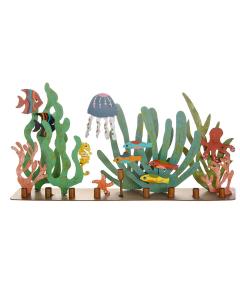 Metal "Aquarium" Menorah