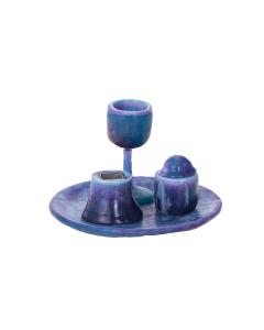 Havdalah Set - Blue Haze Resin
