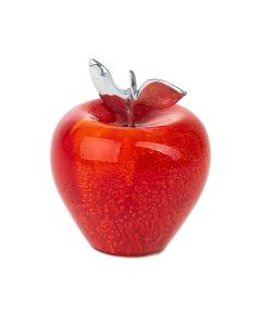 Glazed Decorative Apple -  Red/Orange