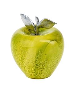 Glazed Decorative Apple -  Green/Yellow