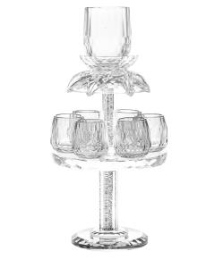 Crystal Fountain with Crushed Stones - Clear