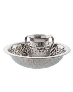 Stainless Steel Diamond Wash Cup and Bowl