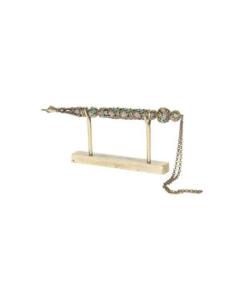 Jeweled Yad with Multicolored Flowers