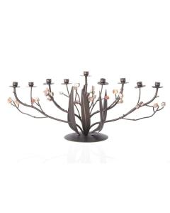 Bronze Metal Narcissus Menorah