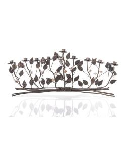 Bronze Metal Brambles Menorah