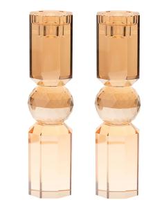 Crystal Candle Stick Gold Medium