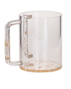 WASH CUP GOLD LUCITE
