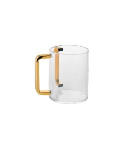 Wash Cup Lucite Gold Handles