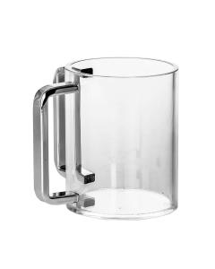 Wash Cup Lucite Silver Handles