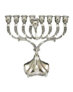 Stylish Silver Plated Menorah