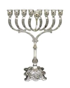 Silver Plated Menorah 12"
