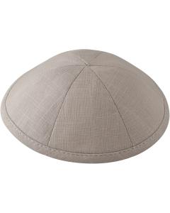 Light Grey Linen Kippah (Sold by Dozen)