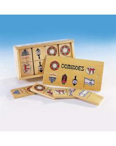 Judaic Wood Dominoes