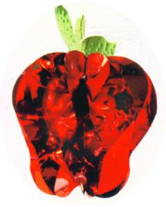 Apple Sukkah Foil Decoration