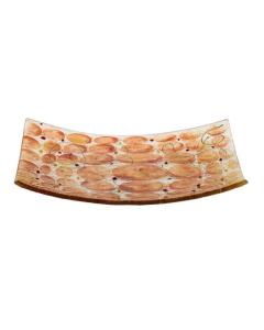 Amber/Citroen Matzah Plate - Glass