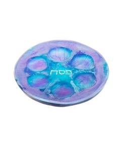 Seder Plate - Resin Blueberry Ocean