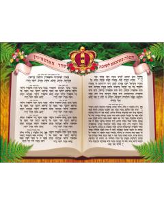 Laminated Poster- Ushpizin (Book & Crown)