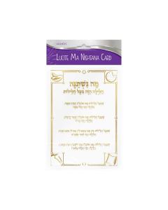 Lucite Ma Nishtana Card