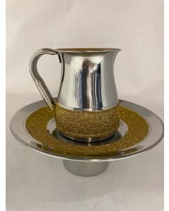 Stainless Steel Mayim Achronim-Gold Strip 5.5"