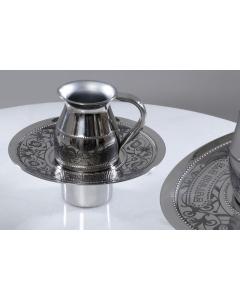 Stainless Steel Mayim Achronim Set-Pomegranate Design