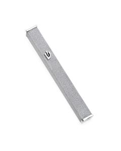 Aluminum Mezuzah with a Shiny Silver/Nickel Finish