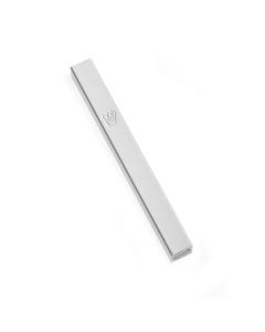 White Aluminum Mezuzah - 4.7"